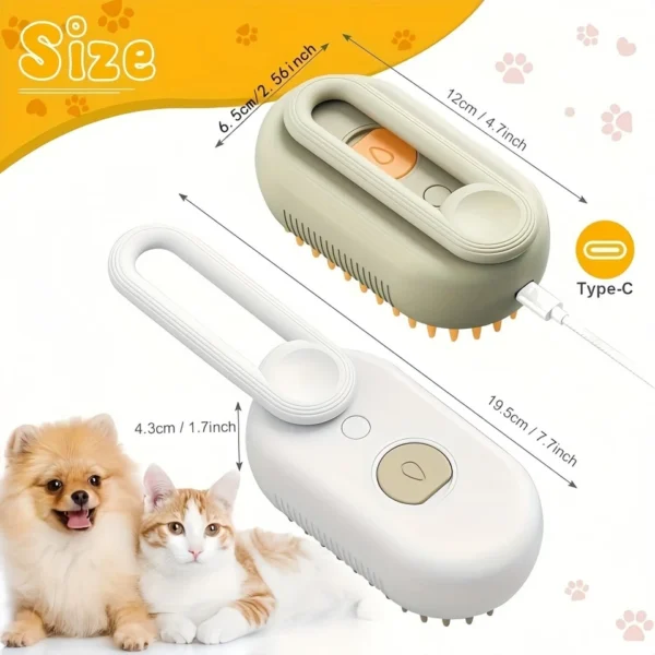 Cepillo a vapor para mascotas